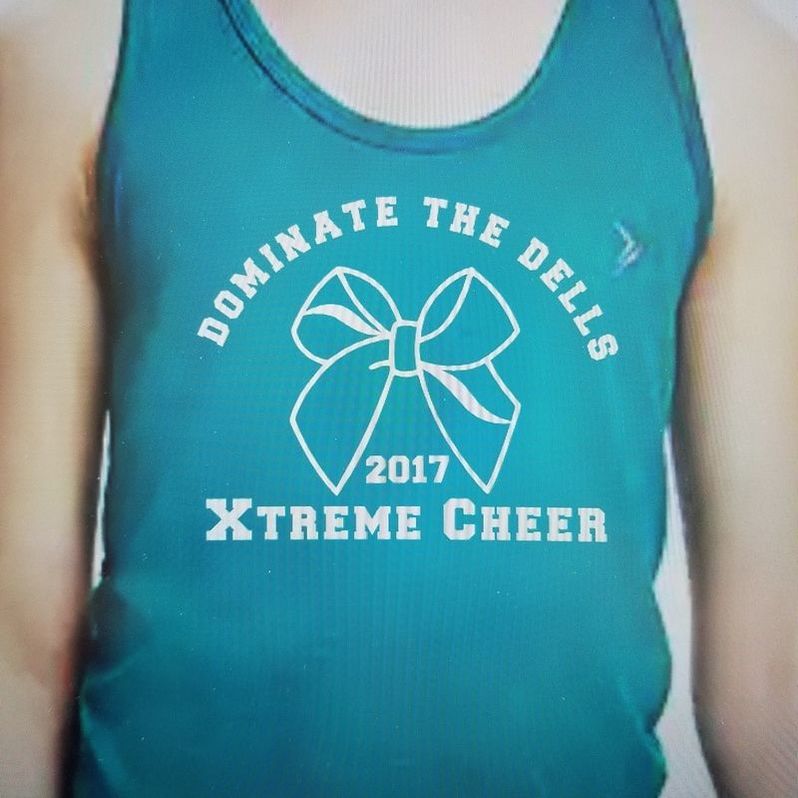 cheer team custom shirt imprinting